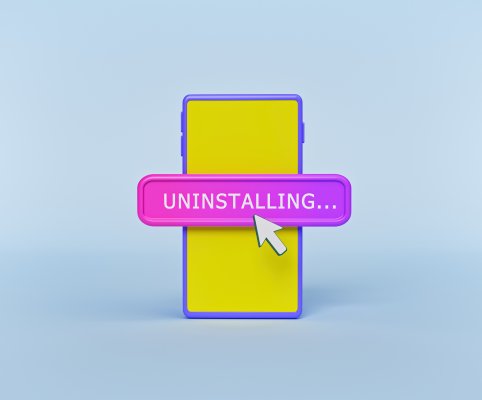 Yellow icon with uninstall process